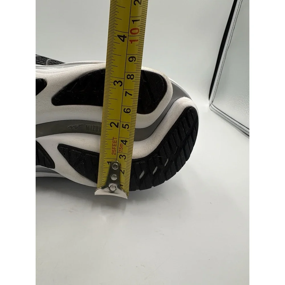 Mizuno Wave Rider 28 Womens Running Shoes Black White Sneaker 9.5